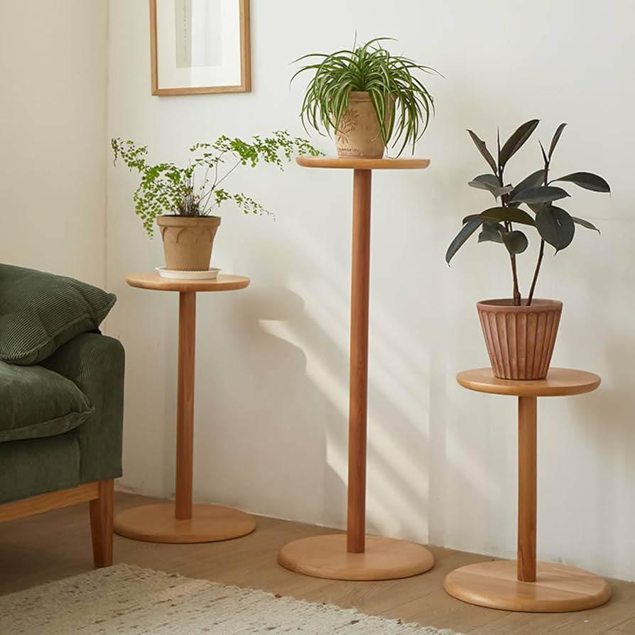 ビーチ無垢材　花台ハイ　展示品 ビーチ無垢材 花台ハイ 展示品